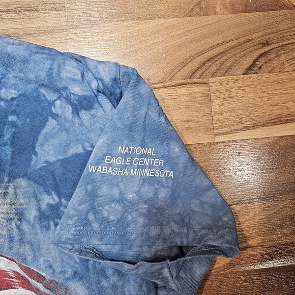 The Mountain 2XL Tie Dye T-Shirt Bald Eagle American Flag Graphic USA - Picture 4 of 7
